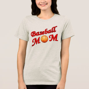 Baseball-Mama Niedlich Tri-Blend Shirt