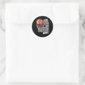 Baseball-Mama oder -Papa Baseball-Eltern Runder Aufkleber (Tasche)