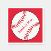 Baseball Mama Paper Napkin Serviette (Vorderseite)