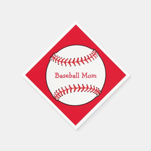 Baseball Mama Paper Napkin Serviette (Ecke)