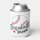 Baseball-Mama, Personalisierter Name und Nummer - Dosenkühler (Kanne Vorderseite)