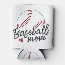 Baseball-Mama, Personalisierter Name und Nummer - Dosenkühler