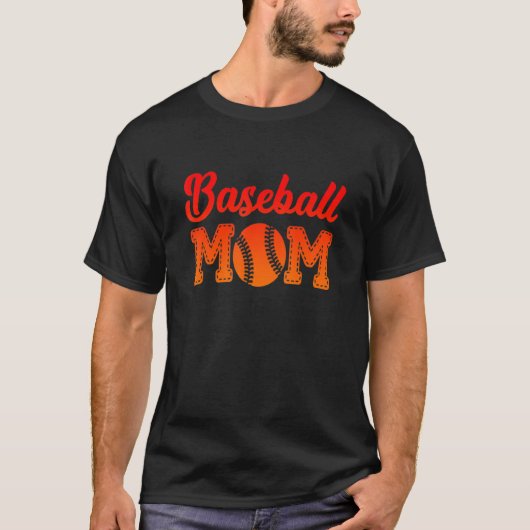Baseball-Mama-Pitcher Strikeout Baseball-Player T-Shirt (Vorderseite)
