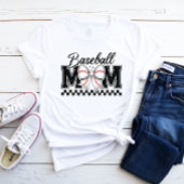 Baseball Mama Retro Mama Coquette Bow Tri-Blend Shirt