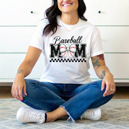 Baseball Mama Retro Mama Coquette Bow Tri-Blend Shirt