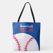 Baseball-Mama-Retro personalisiertes Trendy Blau Tasche (Vorderseite)