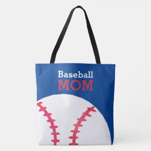 Baseball-Mama-Retro personalisiertes Trendy Blau Tasche