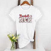 Baseball Mama Rotes Herz Tri-Blend Shirt