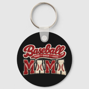 Baseball-Mama Schlüsselanhänger