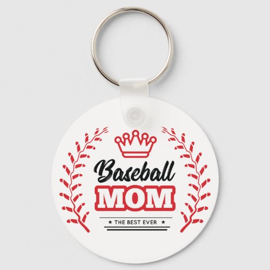 Baseball-Mama Schlüsselanhänger (Vorderseite)