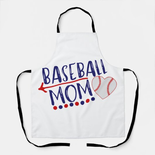 Baseball-Mama Schürze (Vorderseite)