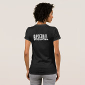 Baseball Mama Script Bella & Leinwand Black T-Shirt (Schwarz voll)