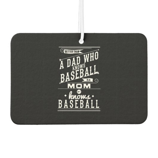 Baseball-Mama-Shirt Autolufterfrischer (Vorderseite)