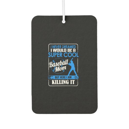 Baseball-Mama-Shirt Autolufterfrischer (Vorderseite)