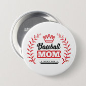Baseball Mama Shirt Die beste Krone je Button (Vorne & Hinten)