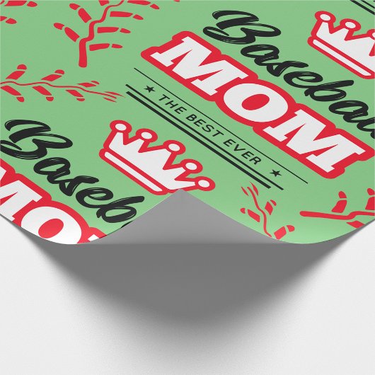 Baseball Mama Shirt Die beste Krone je Geschenkpapier
