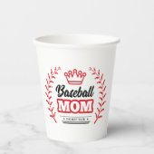 Baseball Mama Shirt Die beste Krone je Pappbecher (Vorderseite)