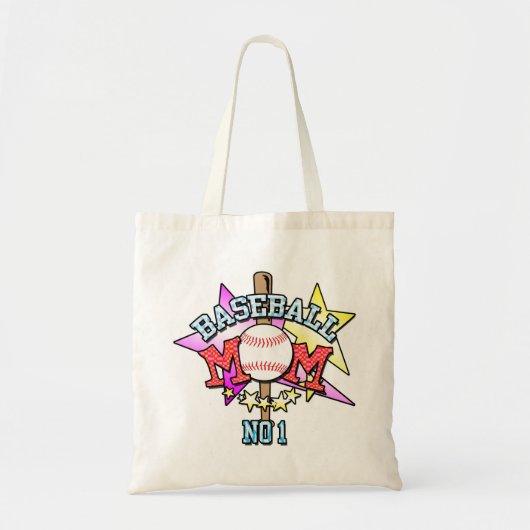 Baseball Mama Shopping Bag Tragetasche (Vorne)