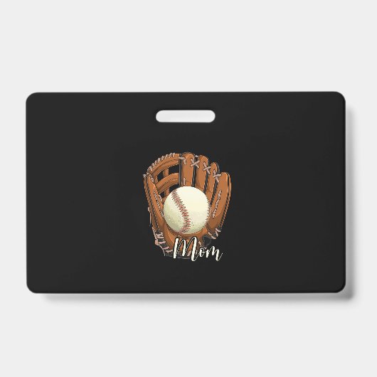 Baseball Mama Softball Mama Muttertag Ausweis (Vorderseite)