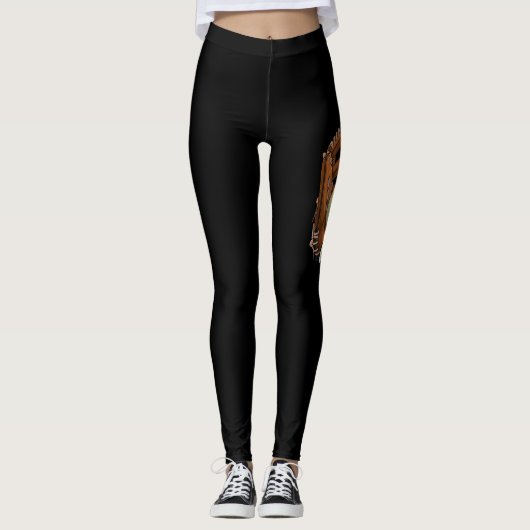 Baseball Mama Softball Mama Muttertag Leggings (Vorderseite)