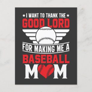 Baseball-Mama Sport-Elternteil Spiel-Tag Mutter Flyer