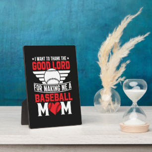 Baseball-Mama Sport-Elternteil Spiel-Tag Mutter Fotoplatte