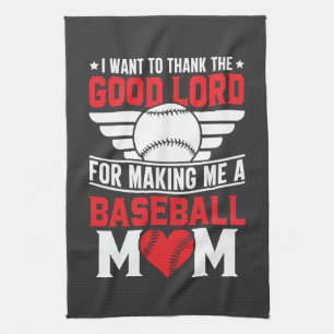 Baseball-Mama Sport-Elternteil Spiel-Tag Mutter Geschirrtuch