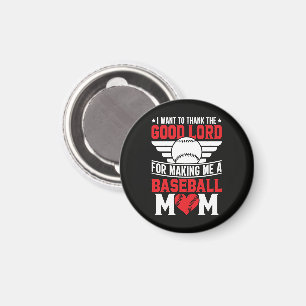 Baseball-Mama Sport-Elternteil Spiel-Tag Mutter Magnet