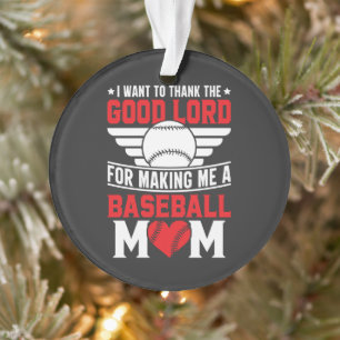 Baseball-Mama Sport-Elternteil Spiel-Tag Mutter Ornament
