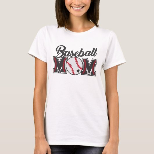 Baseball-Mama. Sport. T-Shirt (Vorderseite)