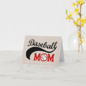 Baseball-Mama Sporty Karte (Gelbe Blume)