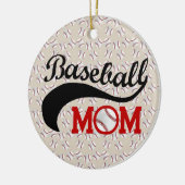 Baseball-Mama Sporty Keramik Ornament (Links)