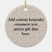 Baseball-Mama Sporty Keramik Ornament (Hinten)