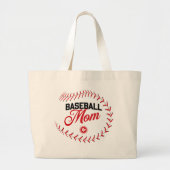 Baseball Mama SUPER TASCHE! Jumbo Stoffbeutel (Vorne)