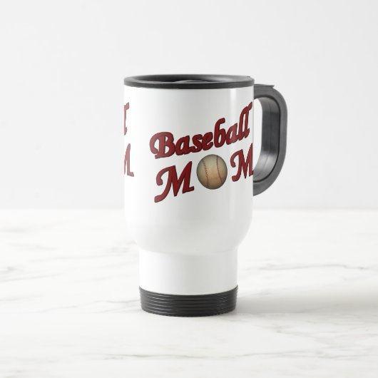 Baseball-Mama süß Reisebecher (VorderseiteRechts)