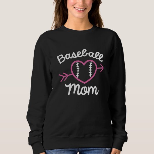 Baseball-Mama Sweatshirt (Vorderseite)