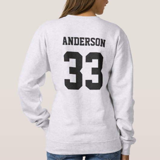 Baseball Mama Sweatshirt (Rückseite)