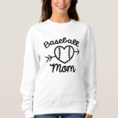Baseball-Mama Sweatshirt (Vorderseite)