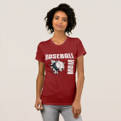 Baseball-Mama T-Shirt (Vorne ganz)