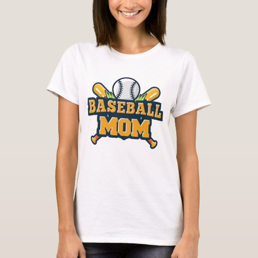 Baseball-Mama T-Shirt (Vorderseite)
