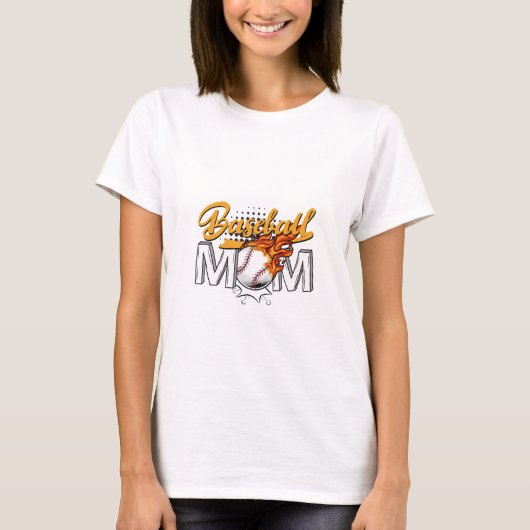 Baseball-Mama T-Shirt (Vorderseite)