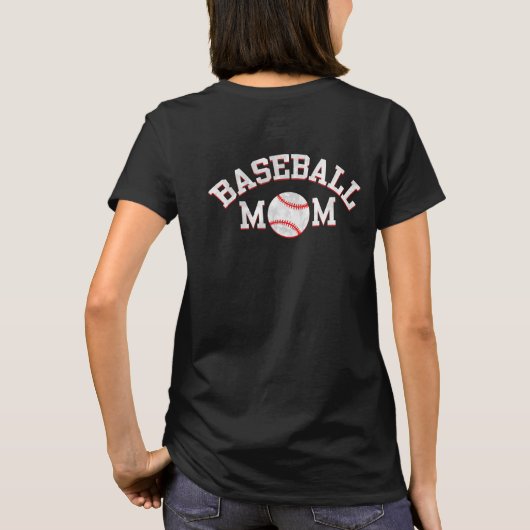 Baseball-Mama T-Shirt (Rückseite)