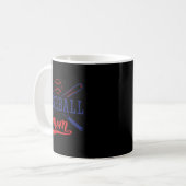 Baseball-Mama-T-Shirt Kaffeetasse (Vorderseite Links)