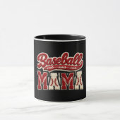 Baseball-Mama Tasse (Zentrum)