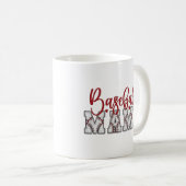 Baseball Mama-Tasse Kaffeetasse (VorderseiteRechts)