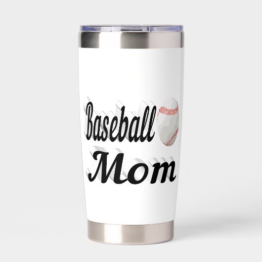 Baseball-Mama Thermobecher (Vorderseite)