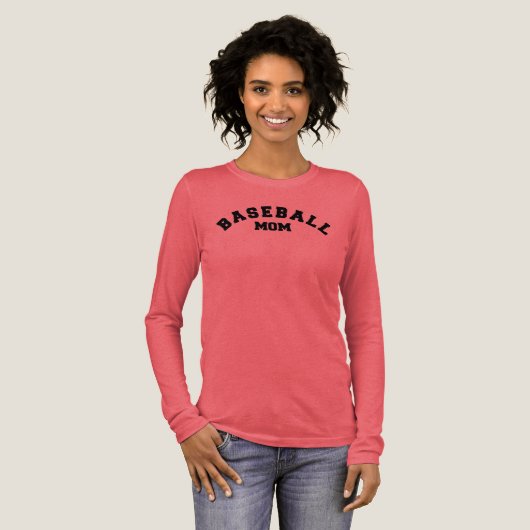 Baseball-Mama Tri-Blend Shirt (Volle Vorderseite)