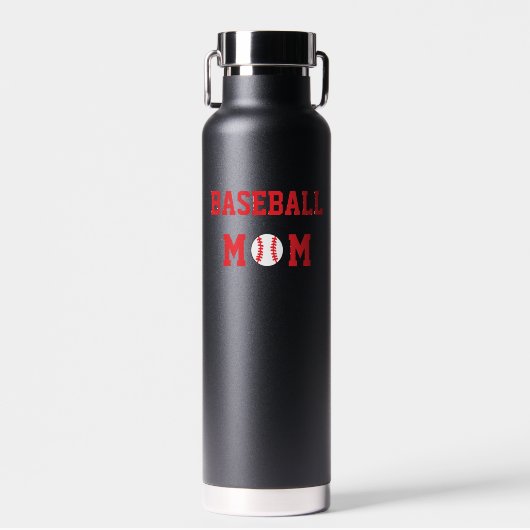 Baseball-Mama Trinkflasche (Vorne)