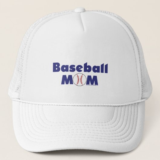 Baseball-Mama Truckerkappe (Vorderseite)