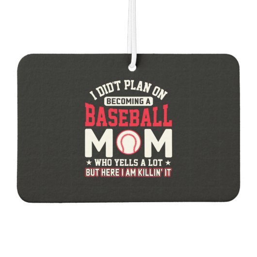 BASEBALL MAMA TSHIRT AUTOLUFTERFRISCHER (Vorderseite)